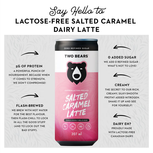 Two Bears Lactose-Free Salted Caramel Latte (207mL)