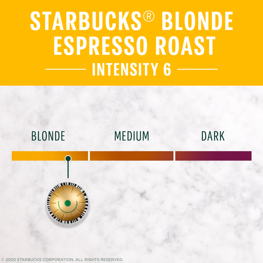 Starbucks® Blonde Espresso Roast for Nespresso® Vertuo (10 Pack)