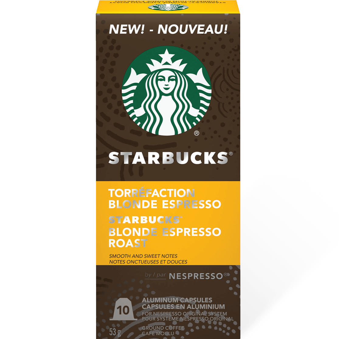 Starbucks® Nespresso® Original System Blonde Espresso Roast (10 Pack)