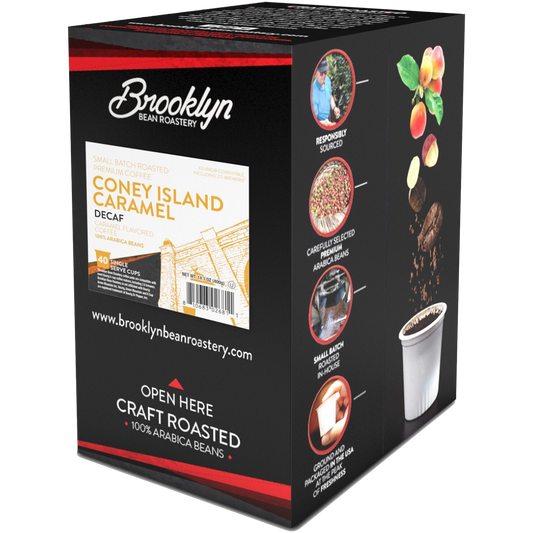 Brooklyn Bean Roastery Coney Island Caramel Decaf 40ct