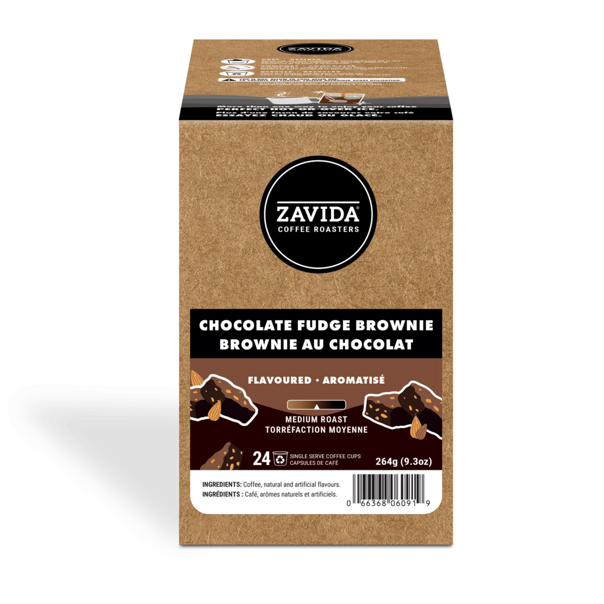 Zavida® Chocolate Fudge Brownie (24 Pack)