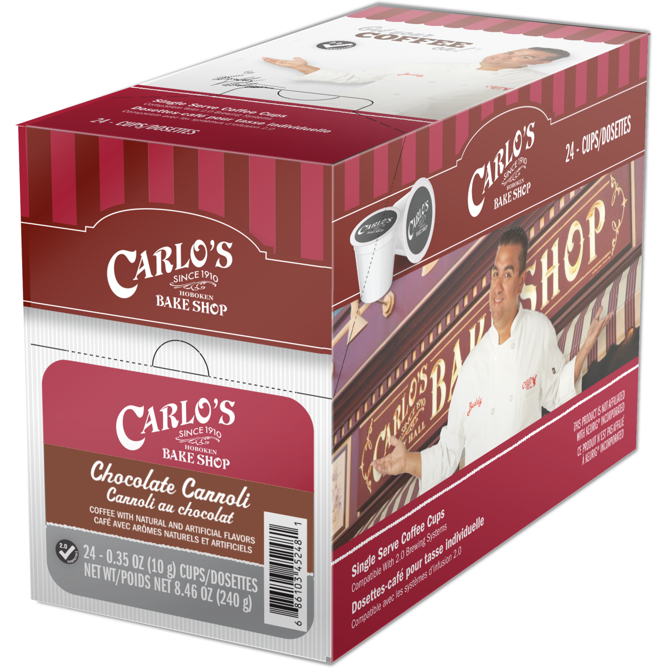 Carlo's Bake Shop™ Chocolate Cannoli (24 Pack)