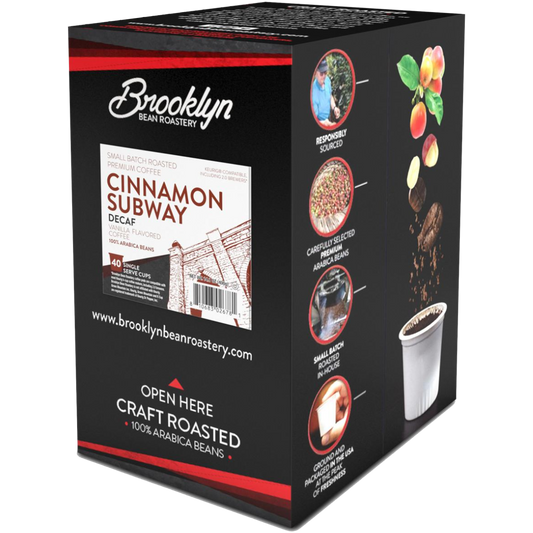 Brooklyn Bean Roastery Cinnamon Subway Decaf 40ct