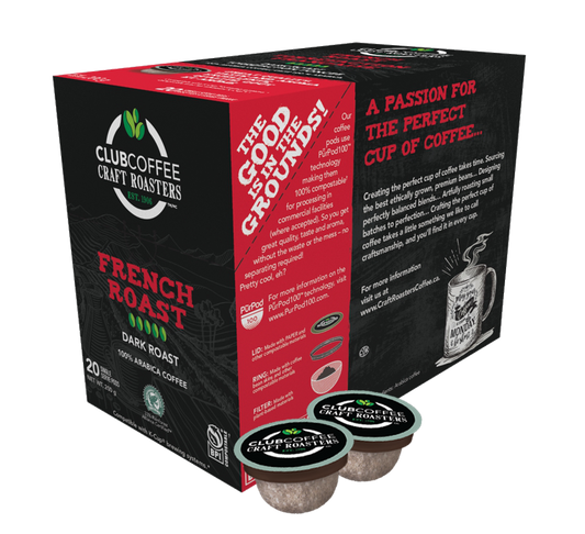 Club Coffeeâą Craft Roasters French Roast (20 Pack)