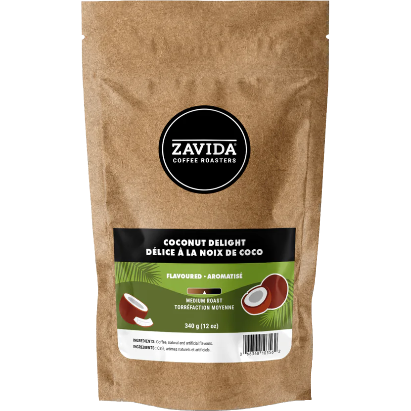 Cocoa　0603 Zavida® Whole Bean Coconut Delight (12oz/340g) – Greenbelt Coffee