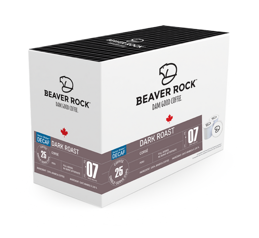 Beaver Rock™ Swiss Water® Decaf Dark Roast (25 Pack)