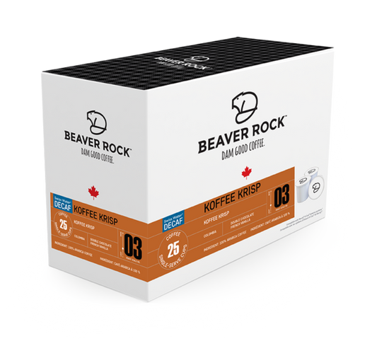 Beaver Rock™ Swiss Water® Decaf Koffee Krisp (25 Pack)