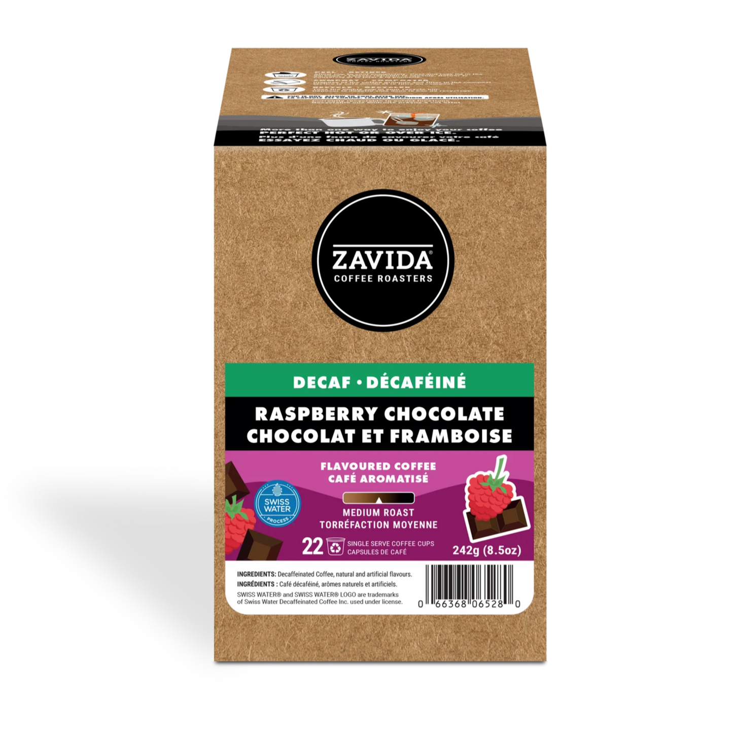 Zavida® Decaf Raspberry Chocolate (22 Pack)