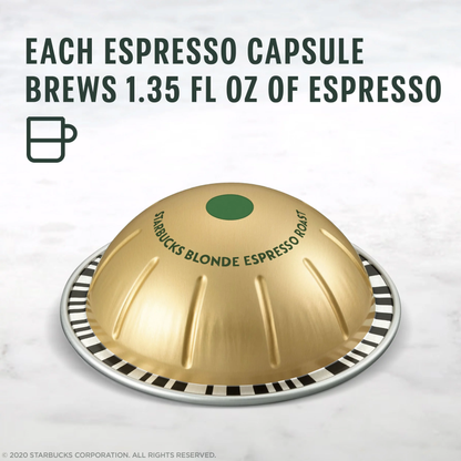 Starbucks® Blonde Espresso Roast for Nespresso® Vertuo (10 Pack)