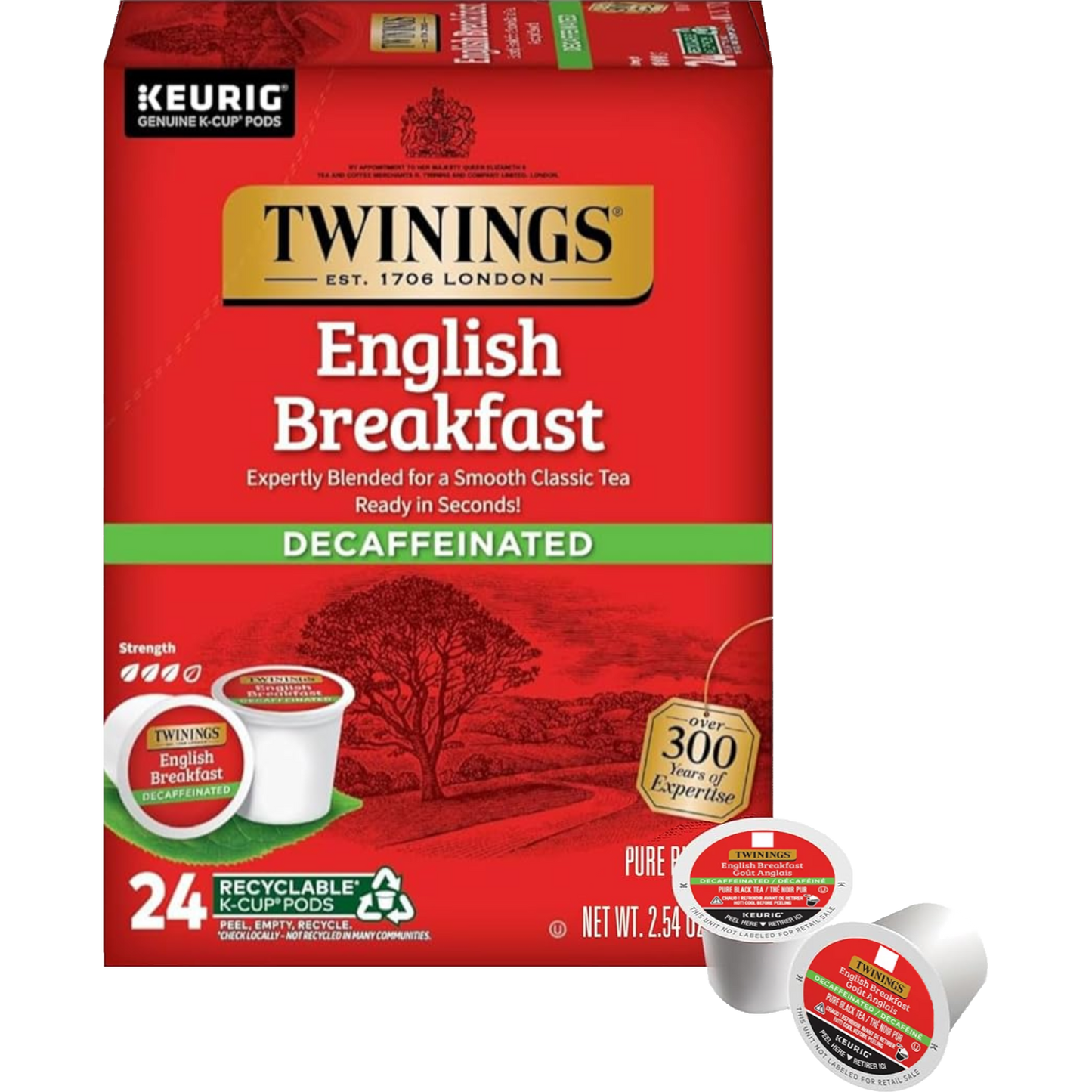 Twinings® English Breakfast Decaf (24 Pack)