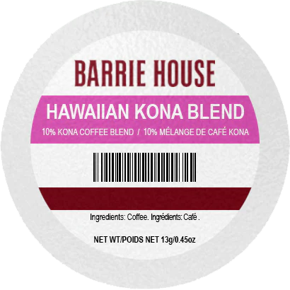 Barrie House® Hawaiian Kona Blend Fair Trade Organic (24 Pack)