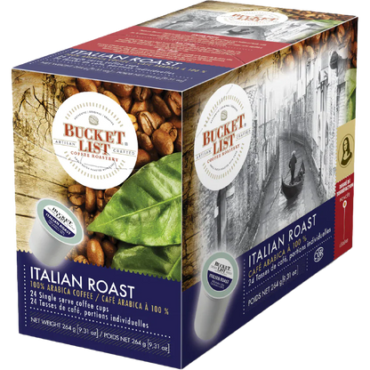 Bucket List Coffee Roastery® Italian Roast (24 Pack)