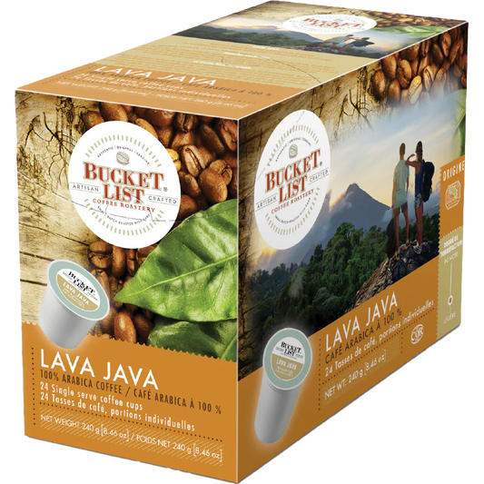 Bucket ListÂź Coffee Roastery Lava Java (24 Pack)