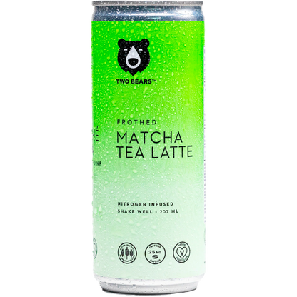 Two Bears Frothed Matcha Tea Oat Latte (207mL)