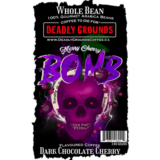 Deadly Grounds Merry Cherry Bomb Beans - Seasonal (12oz/340g)