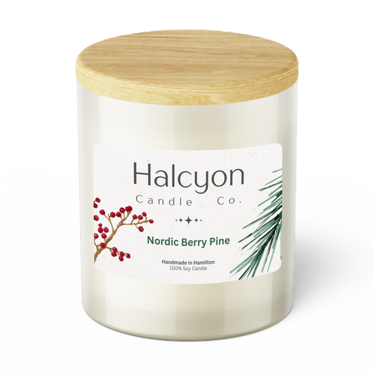 Halcyon Candle Co. Nordic Berry Pine Candle