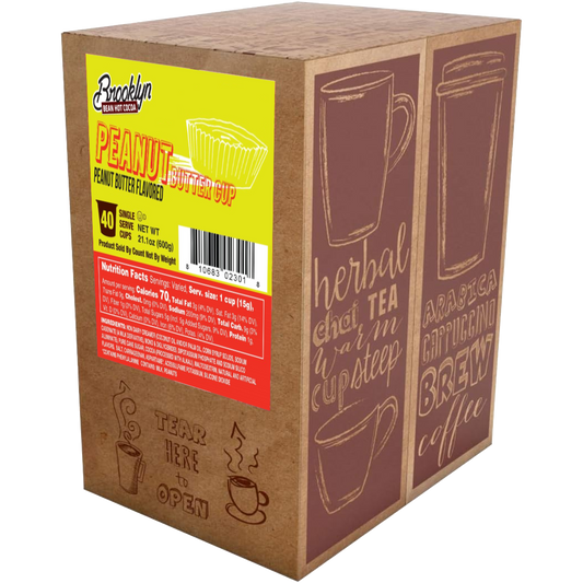 Brooklyn Bean Hot Cocoa Peanut Butter Cup Hot Chocolate 40ct