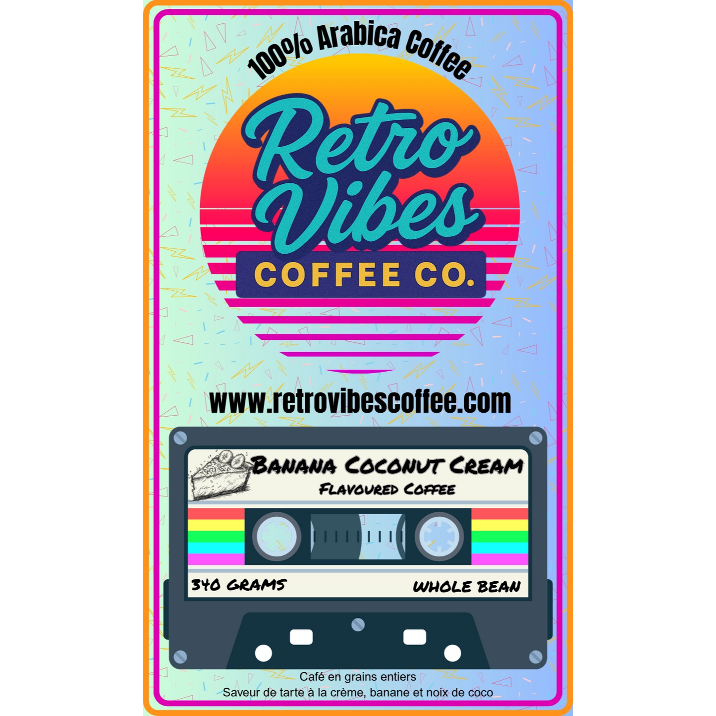 Retro Vibes Coffee Co. Cruel Summer Beans (12oz/340g)