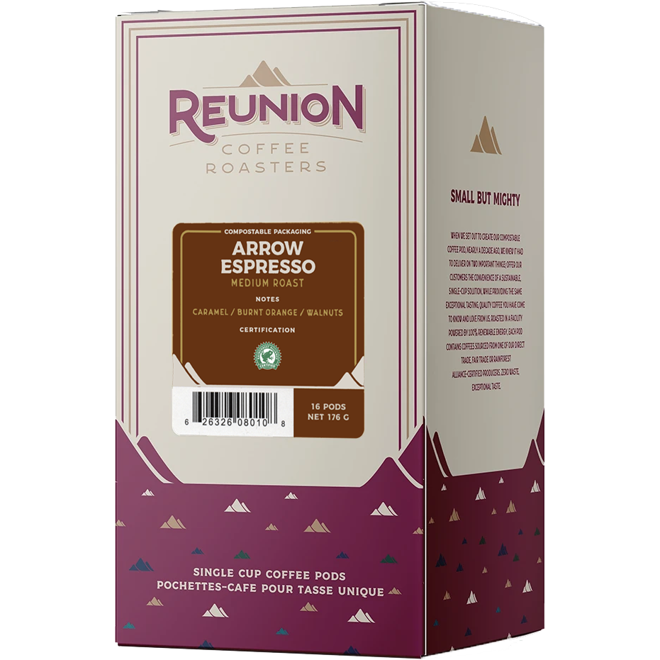 Reunion Island Arrow Espresso Pods (16 Pack)