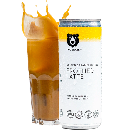 Two Bears Frothed Salted Caramel Oat Latte (207mL)
