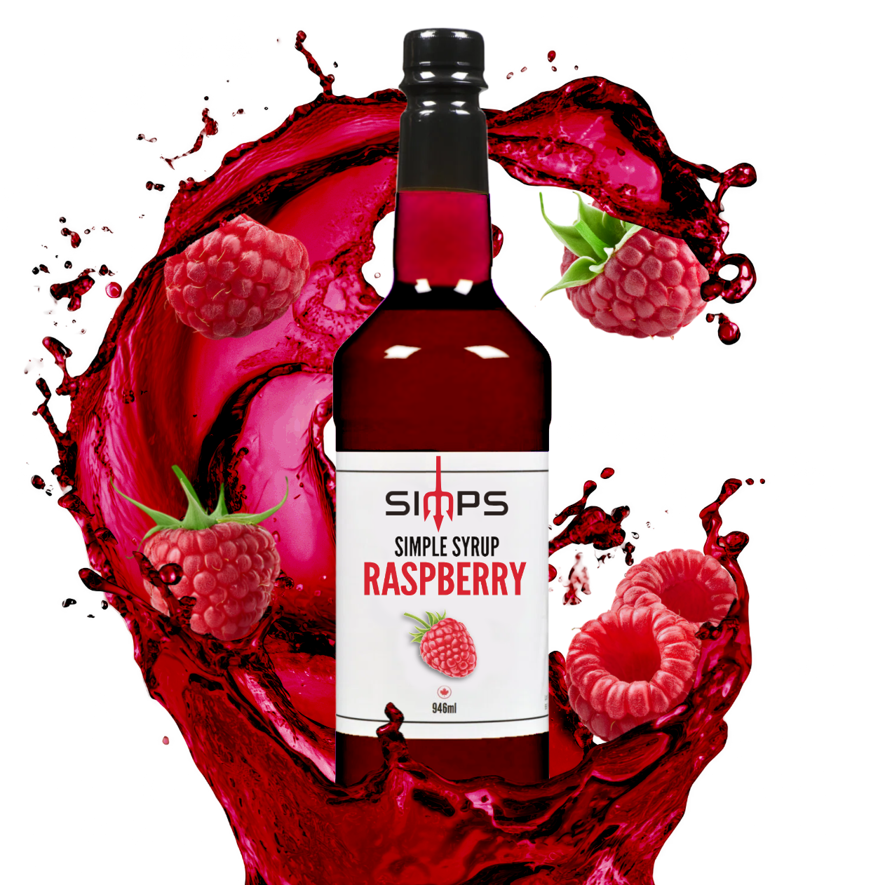 Simps Raspberry Syrup (946mL)