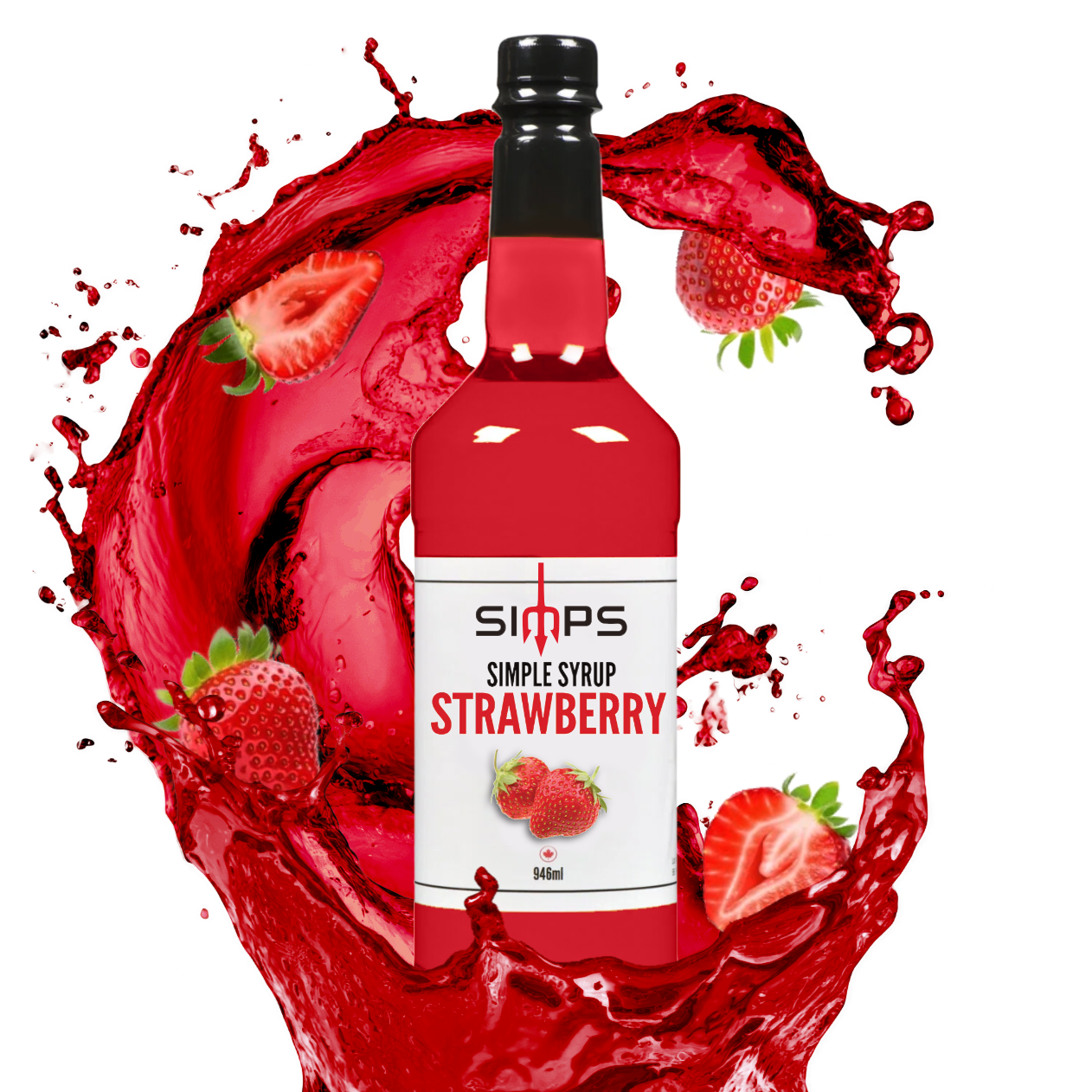 Simps Strawberry Syrup (946mL)