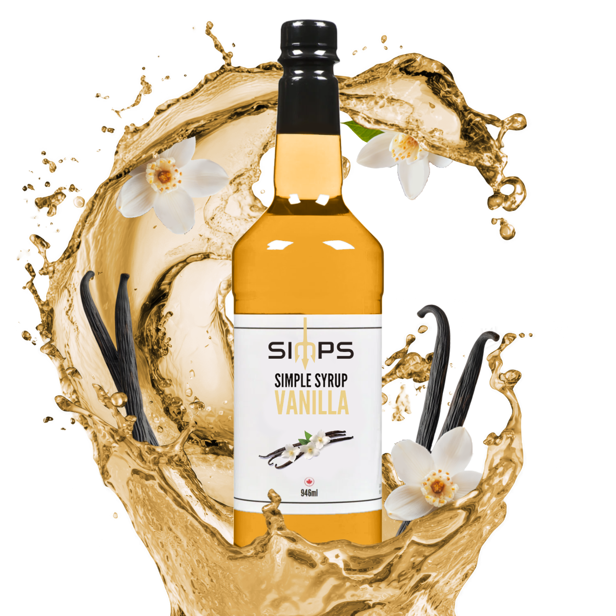 Simps Vanilla Syrup (946mL)