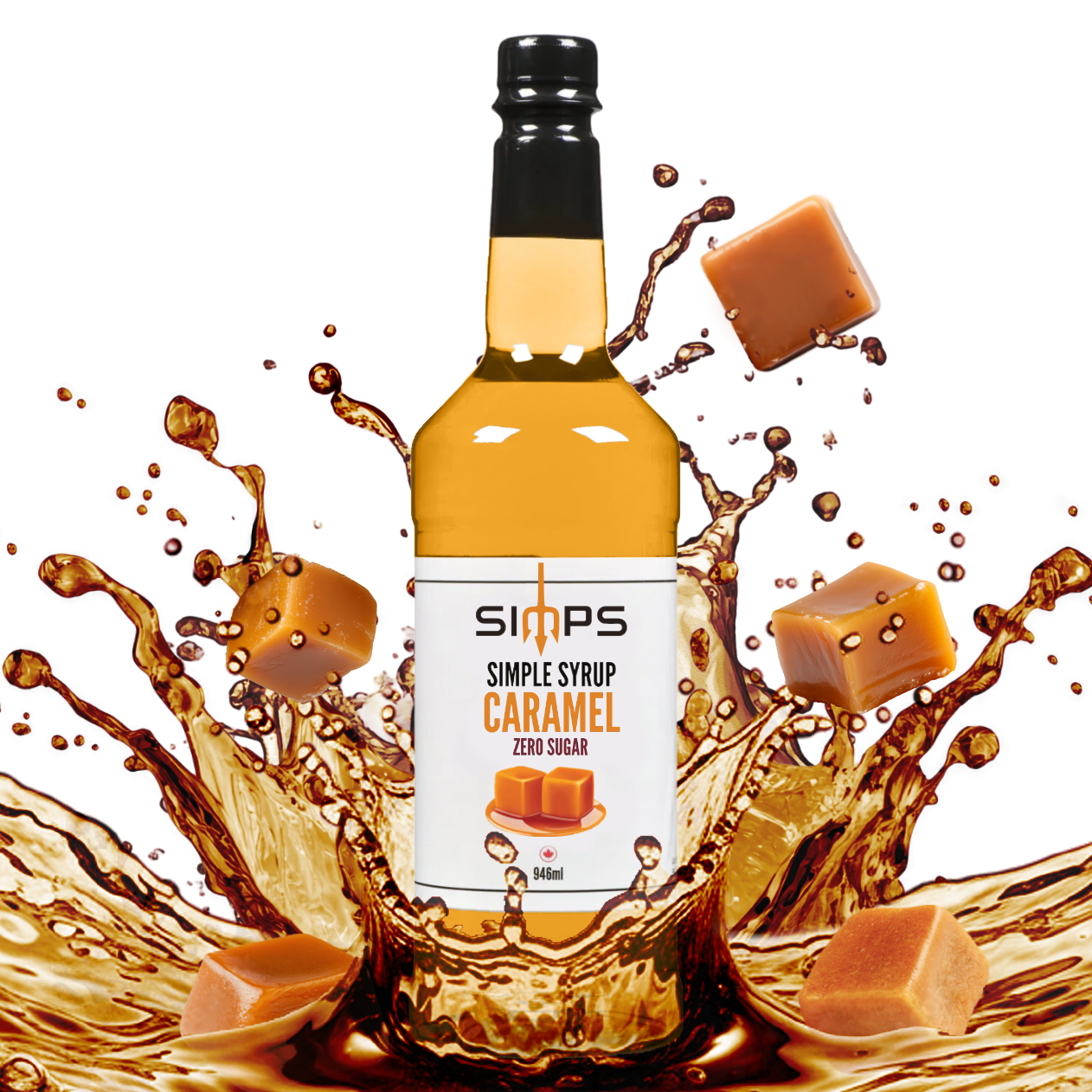 Simps Zero Sugar Caramel Syrup (946mL)