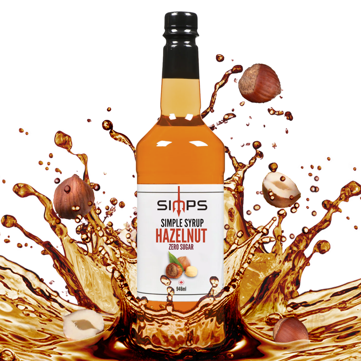 Simps Zero Sugar Hazelnut Syrup (946mL)