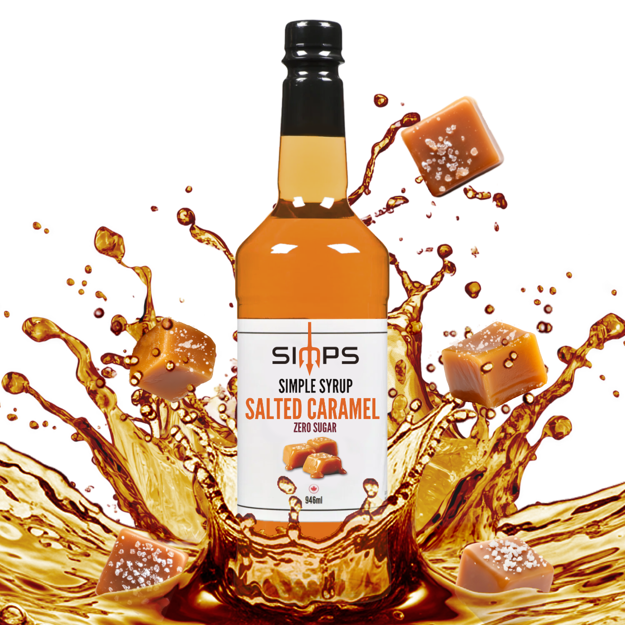 Simps Zero Sugar Salted Caramel Syrup (946mL)