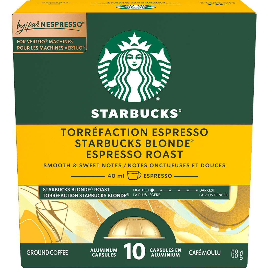 Starbucks® Blonde Espresso Roast for Nespresso® Vertuo (10 Pack