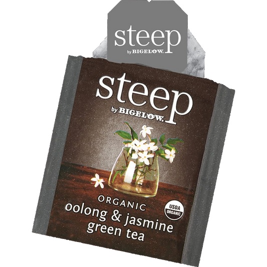 Steep by BigelowÂź Organic Oolong & Jasmine Green Tea (20 Pack)