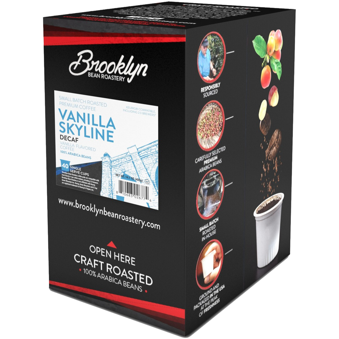 Brooklyn Bean Roastery Vanilla Skyline Decaf 40ct