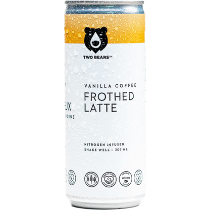 Two Bears Frothed Vanilla Oat Latte (207mL)