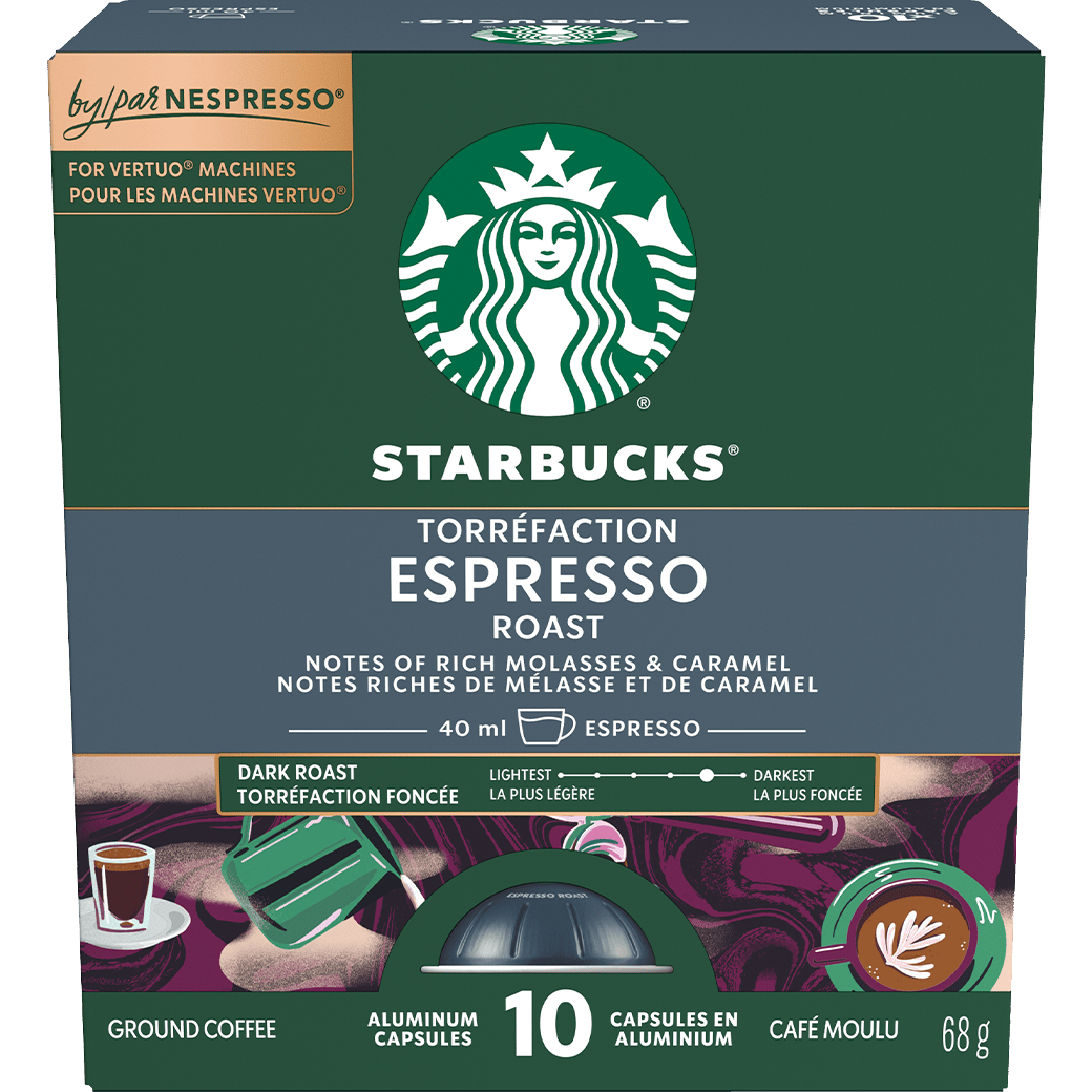 Starbucks® Espresso Roast for Nespresso® Vertuo (10 Pack