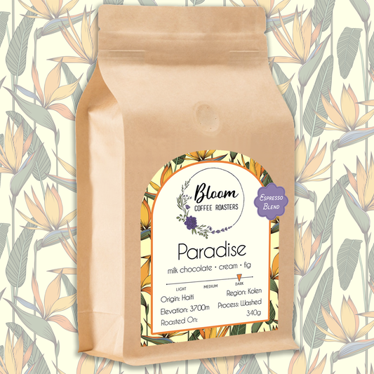 Bloom Coffee Roasters Paradise Espresso Blend Beans