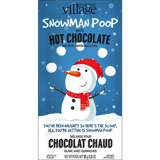 Gourmet Du Village Snowman Poop White Hot Chocolate with Marshmallows (35g/1.2oz)