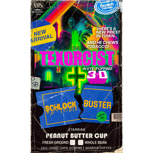 Schlockbuster The Texorcist Chocolate Peanut Butter Cup Flavour Beans (12oz/340g)