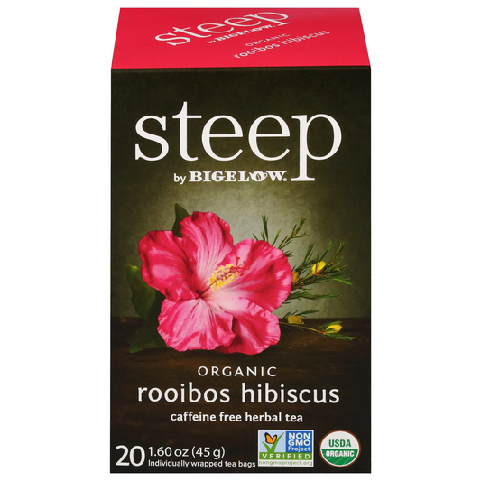 Steep by Bigelow® Organic Rooibos Hibiscus Tea (20 Pack)