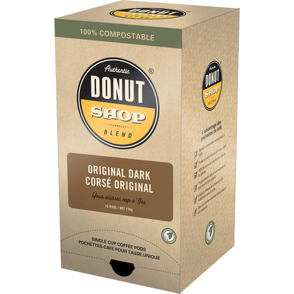 Authentic Donut Shop Original Dark Pods (16 Pack)