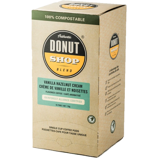 Authentic Donut Shop Vanilla Hazelnut Cream Pods (16 Pack)