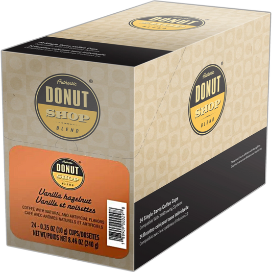 Authentic Donut Shop Blend® Vanilla Hazelnut (24 pack)