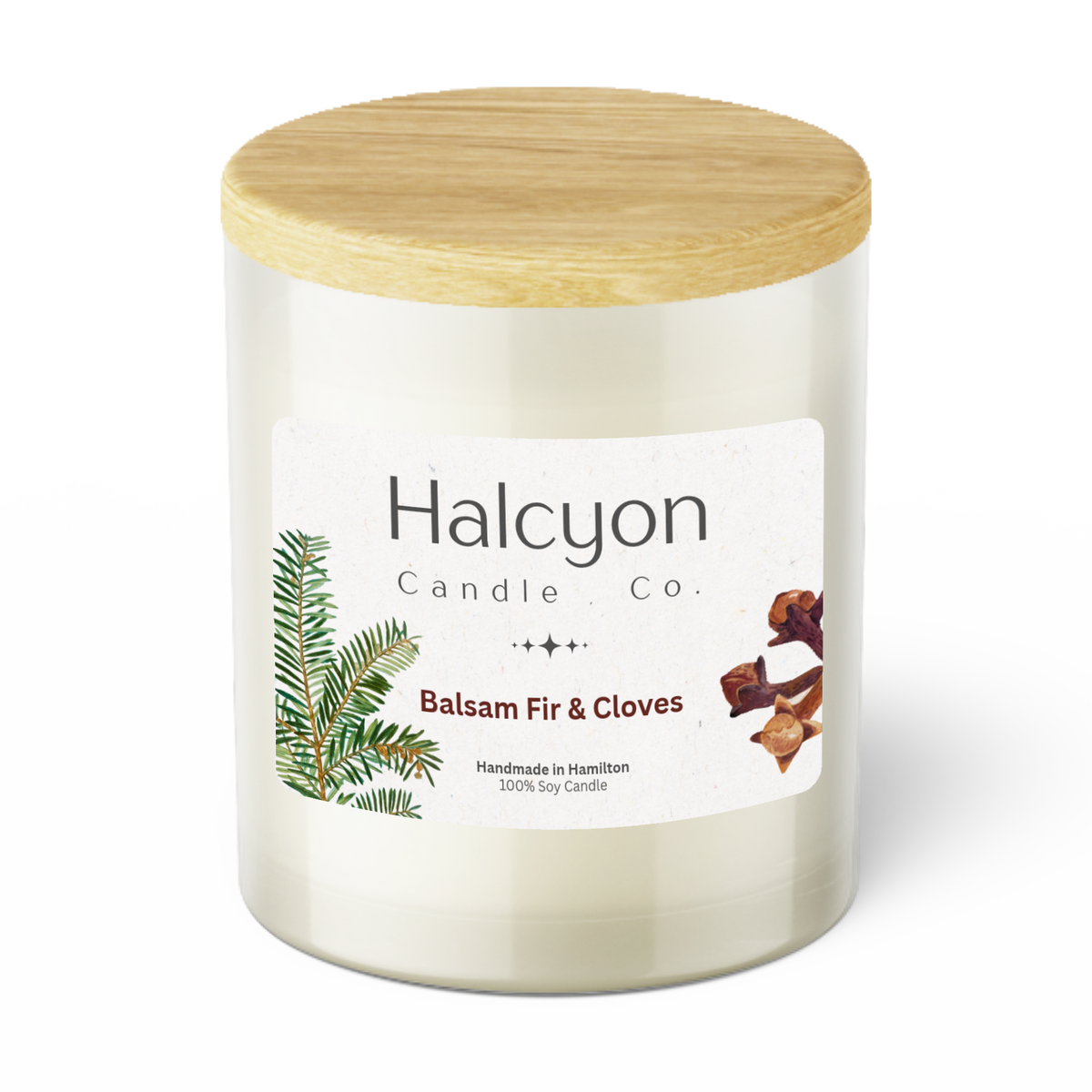 Halcyon Candle Co. Balsam Fir & Cloves Candle