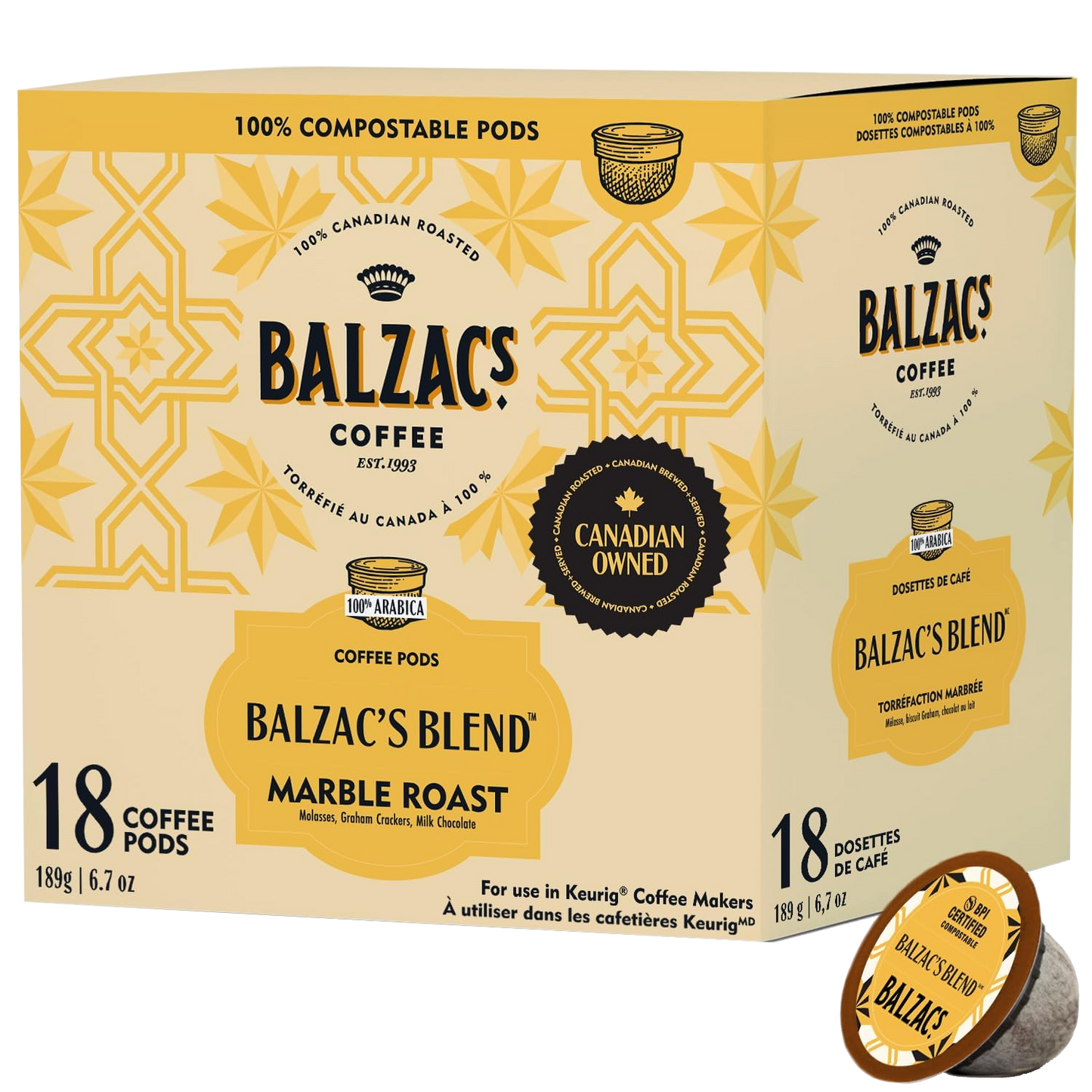 Balzac's Balzac's Blend Compostable K-Cup (18 Pack)