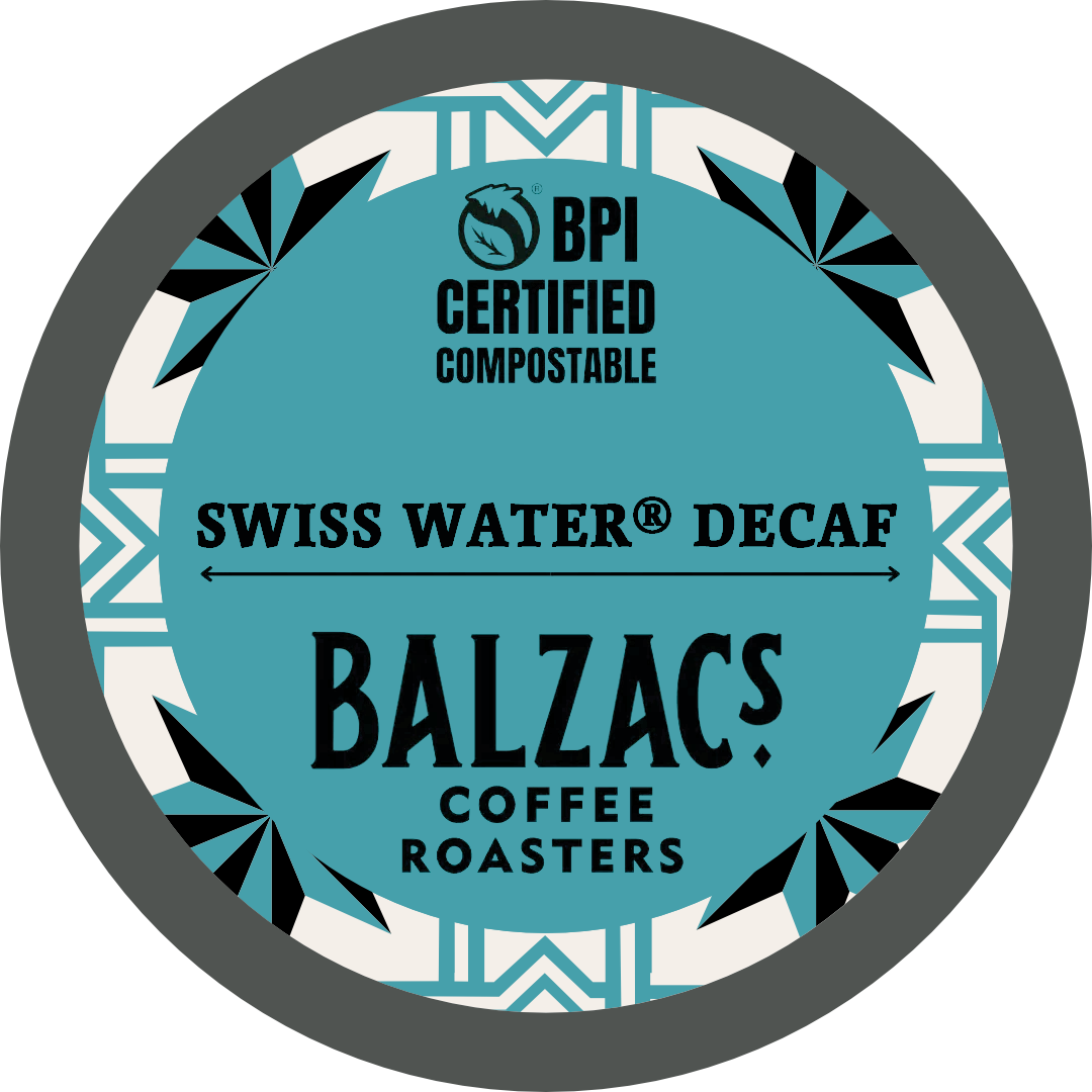 Balzac's Swiss Water Process Decaf Compostable K-Cup (18 Pack)