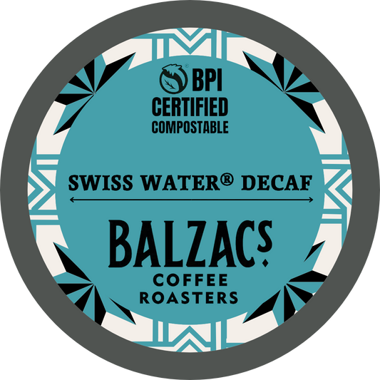 Balzac's Swiss Water Process Decaf Compostable K-Cup (18 Pack)