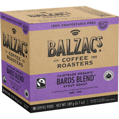 Balzac's Bards Blend Compostable K-Cup (18 Pack)