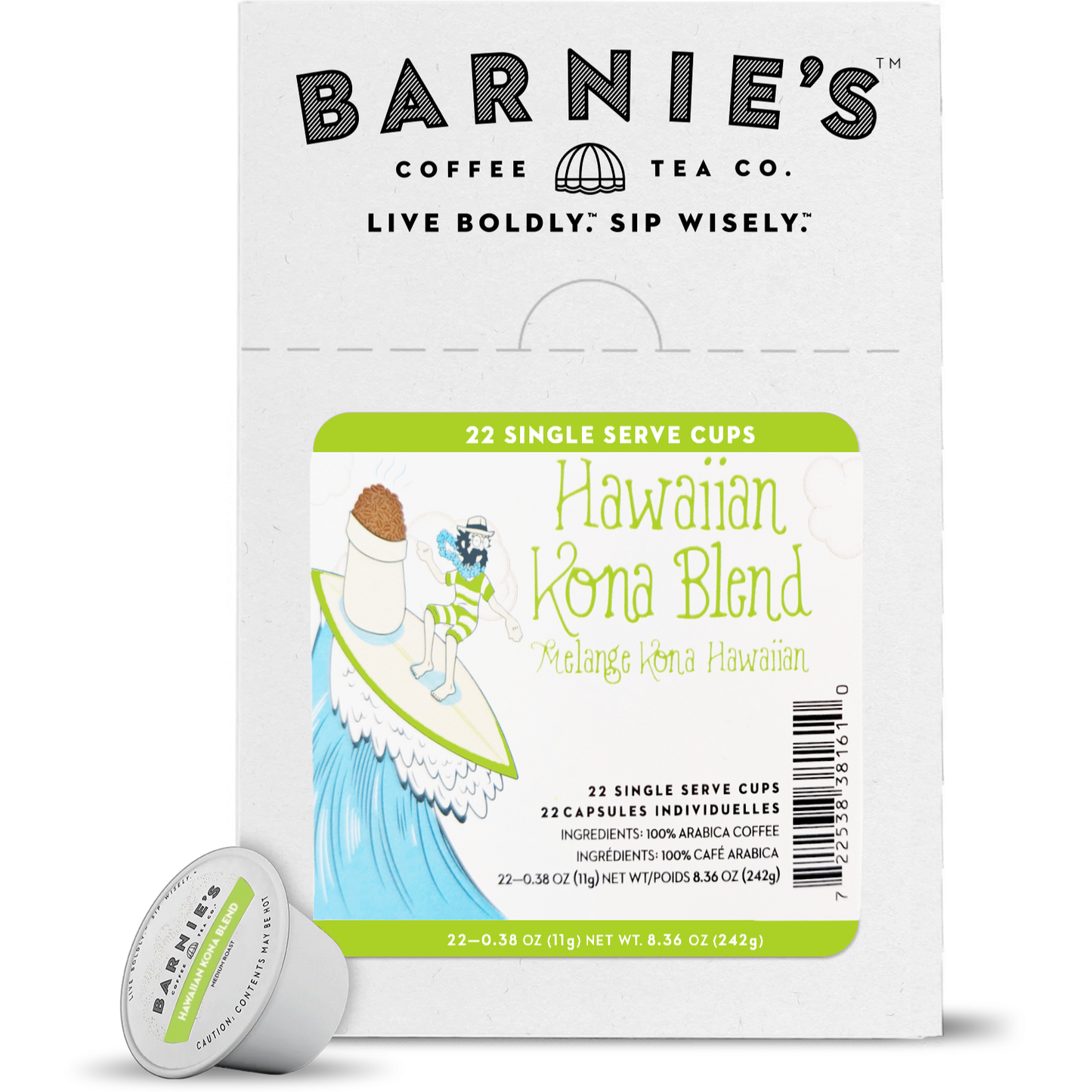 Barnie's Coffee & Tea Co.® Hawaiian Kona Blend (22 Pack)