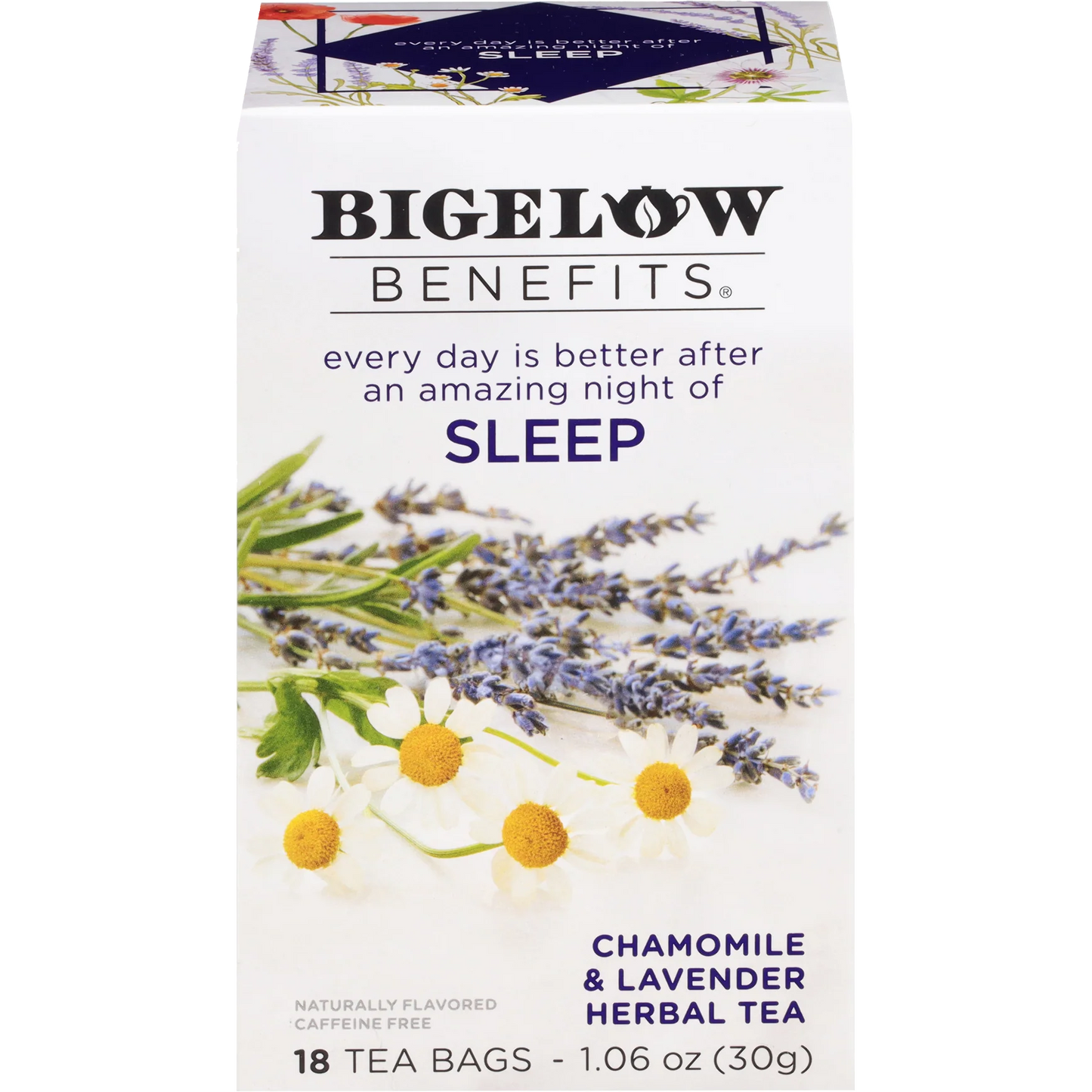 Bigelow® Benefits Sleep Chamomile & Lavender Herbal Tea (18 Pack)