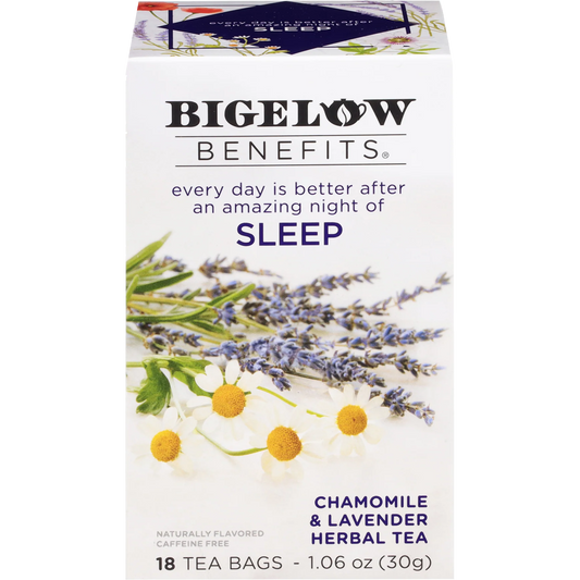 Bigelow® Benefits Sleep Chamomile & Lavender Herbal Tea (18 Pack)